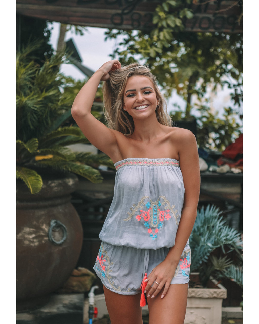 Grey Buana Playsuit
