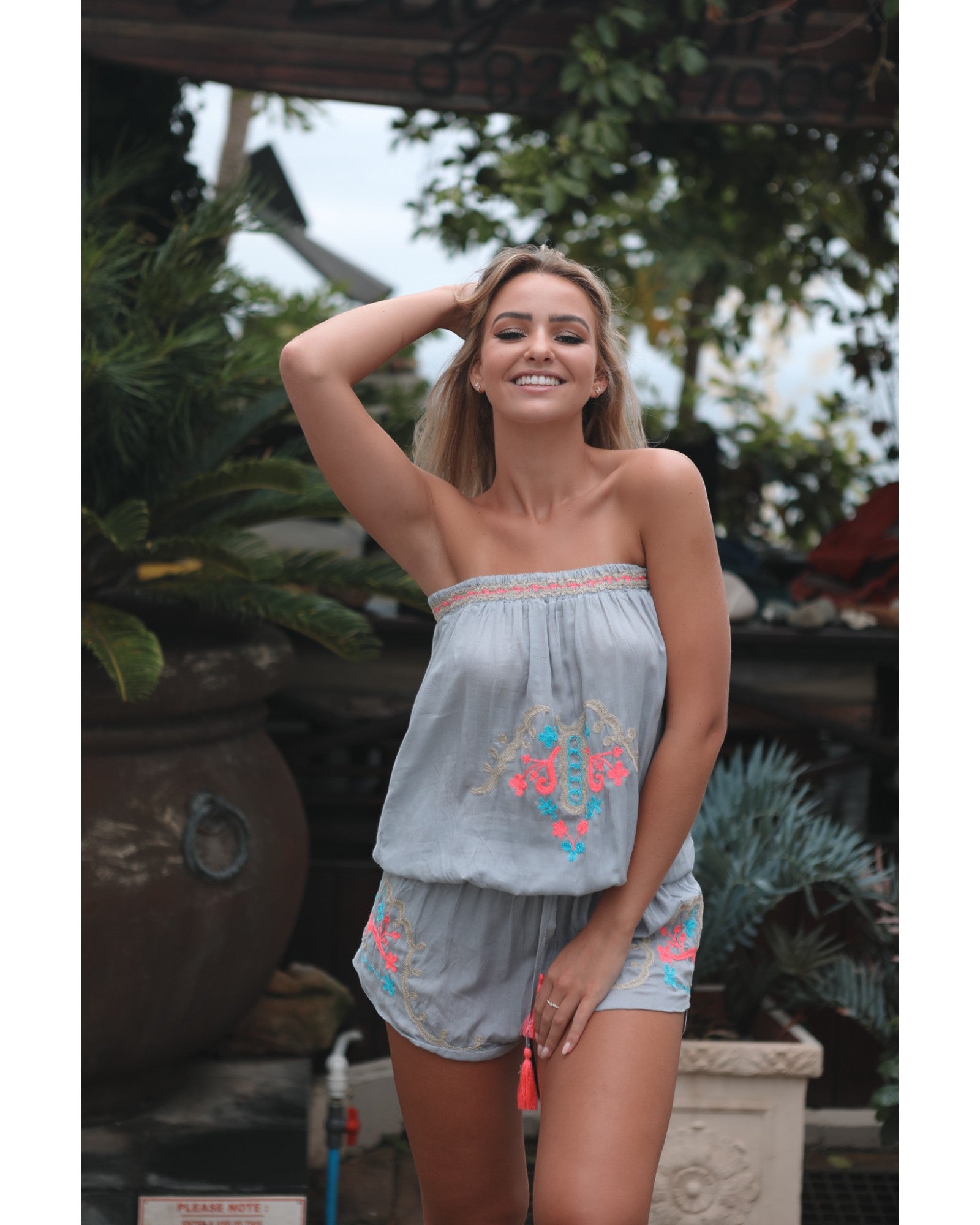Grey Buana Playsuit