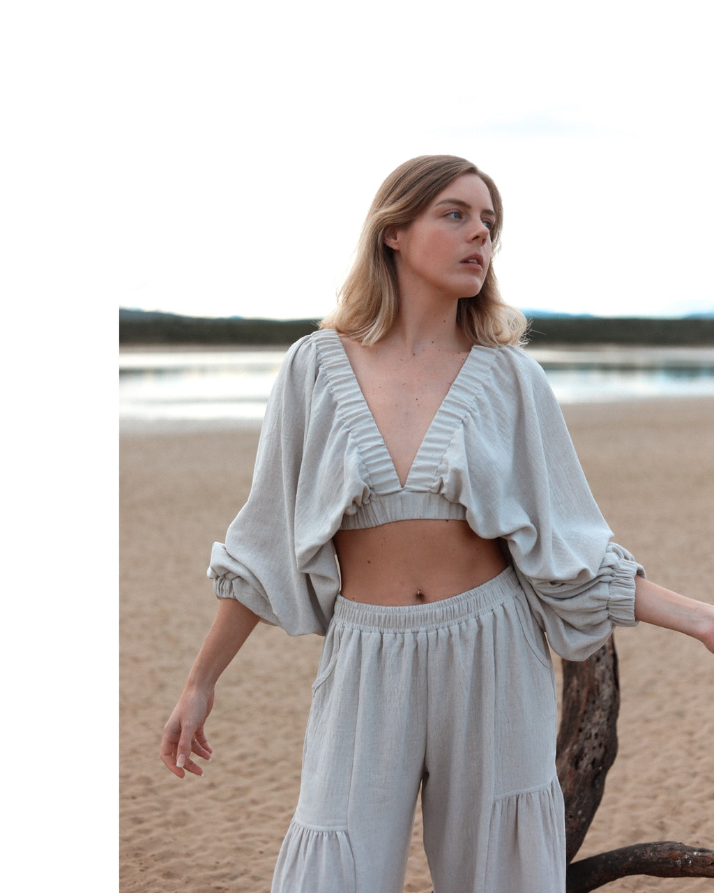 Grey Breeze Top