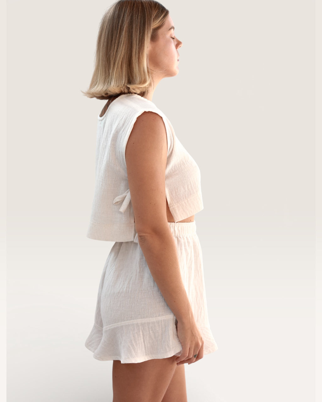 White Butterfly Shorts