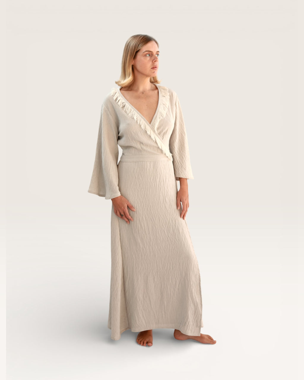 Grey Amira Wrap Dress