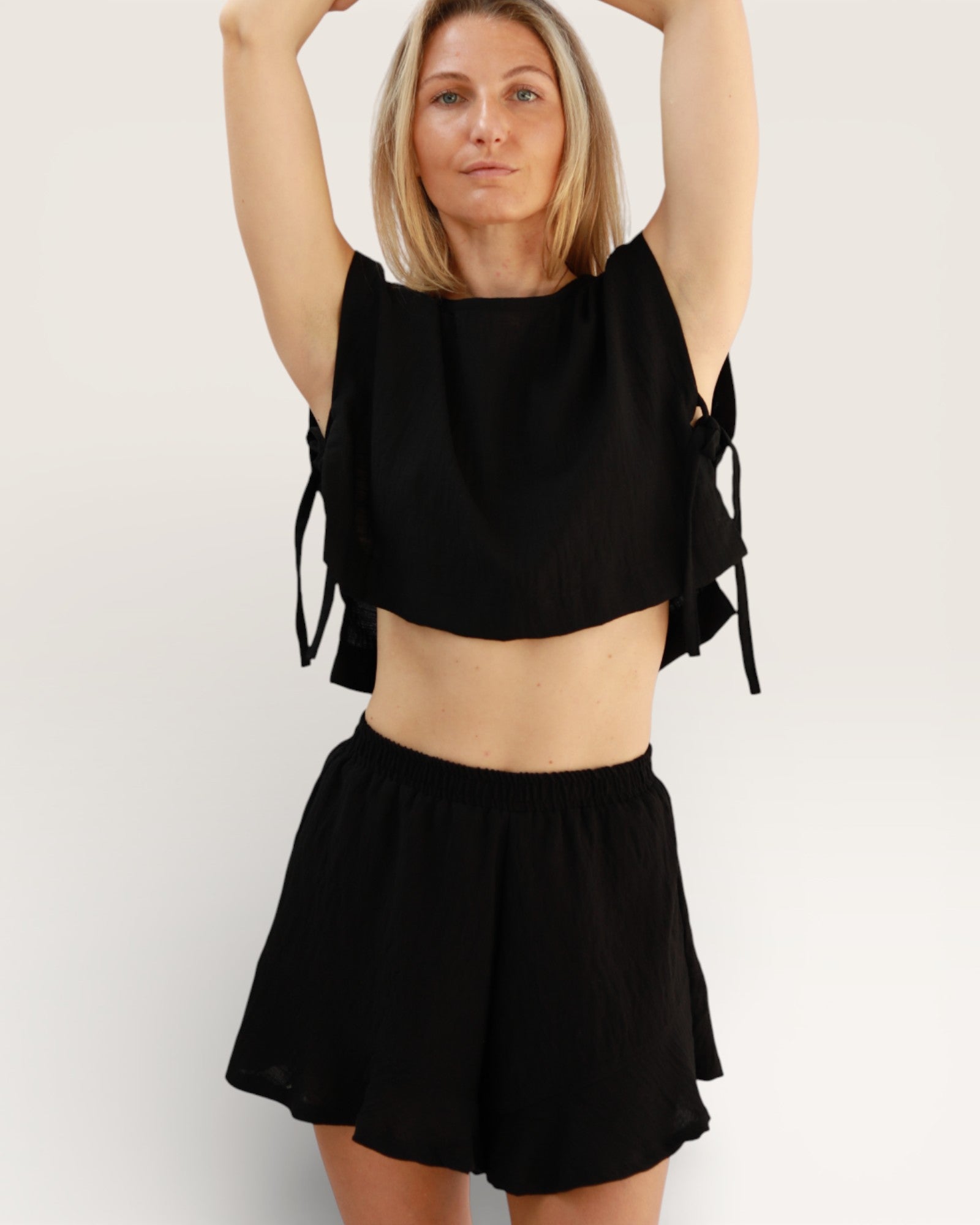 Black Butterfly Shorts