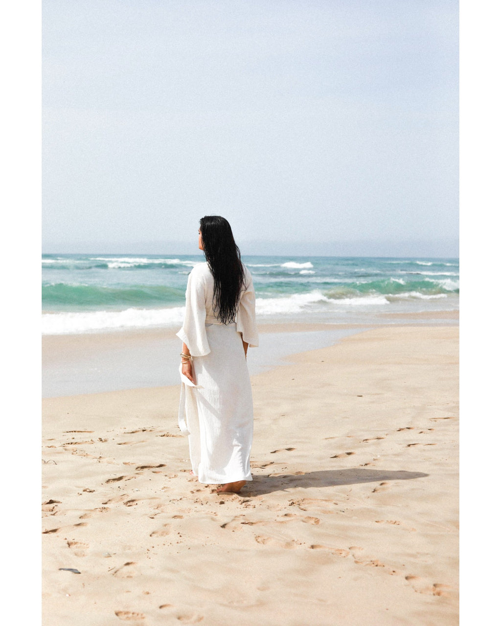 White Amira Wrap Dress
