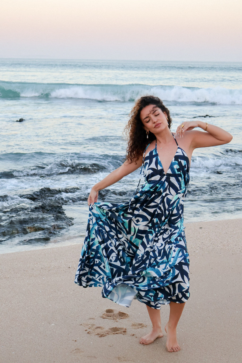 Arabica Blue Gypsy Dress