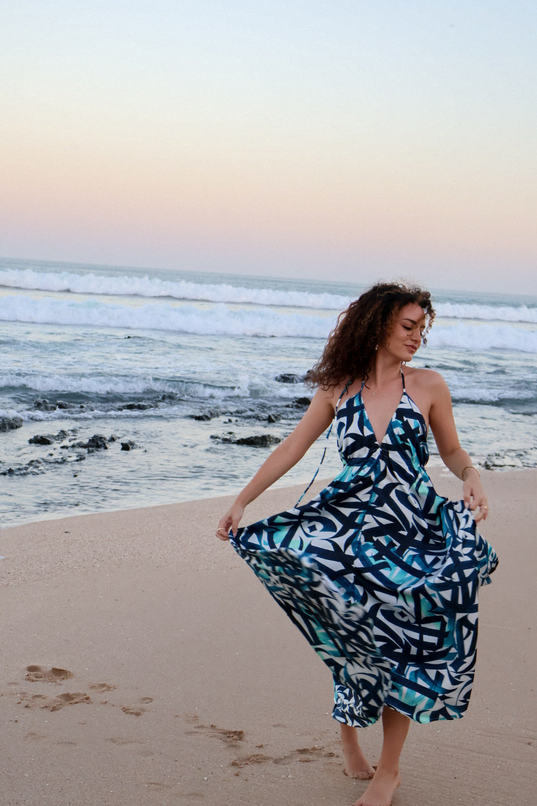 Arabica Blue Gypsy Dress