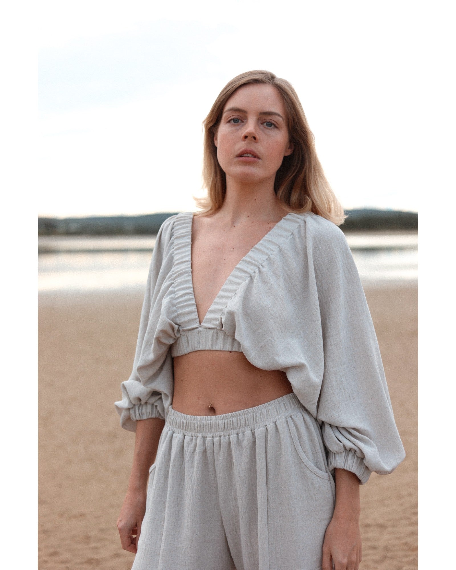 Grey Breeze Top