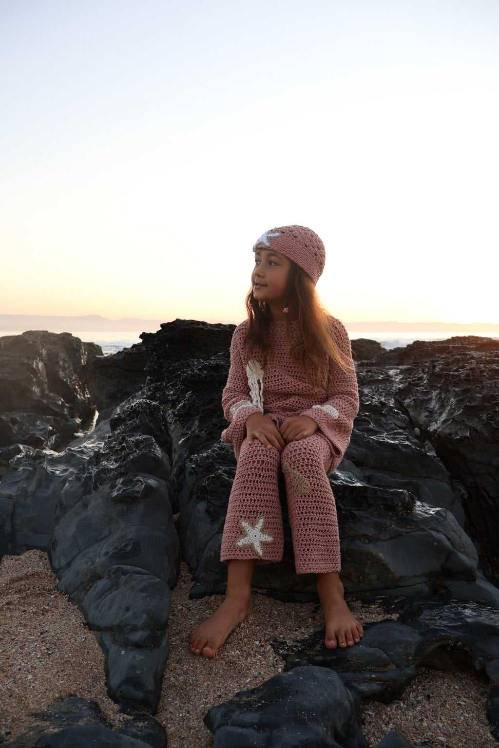 Dusty Pink Jellyfish Cotton Set