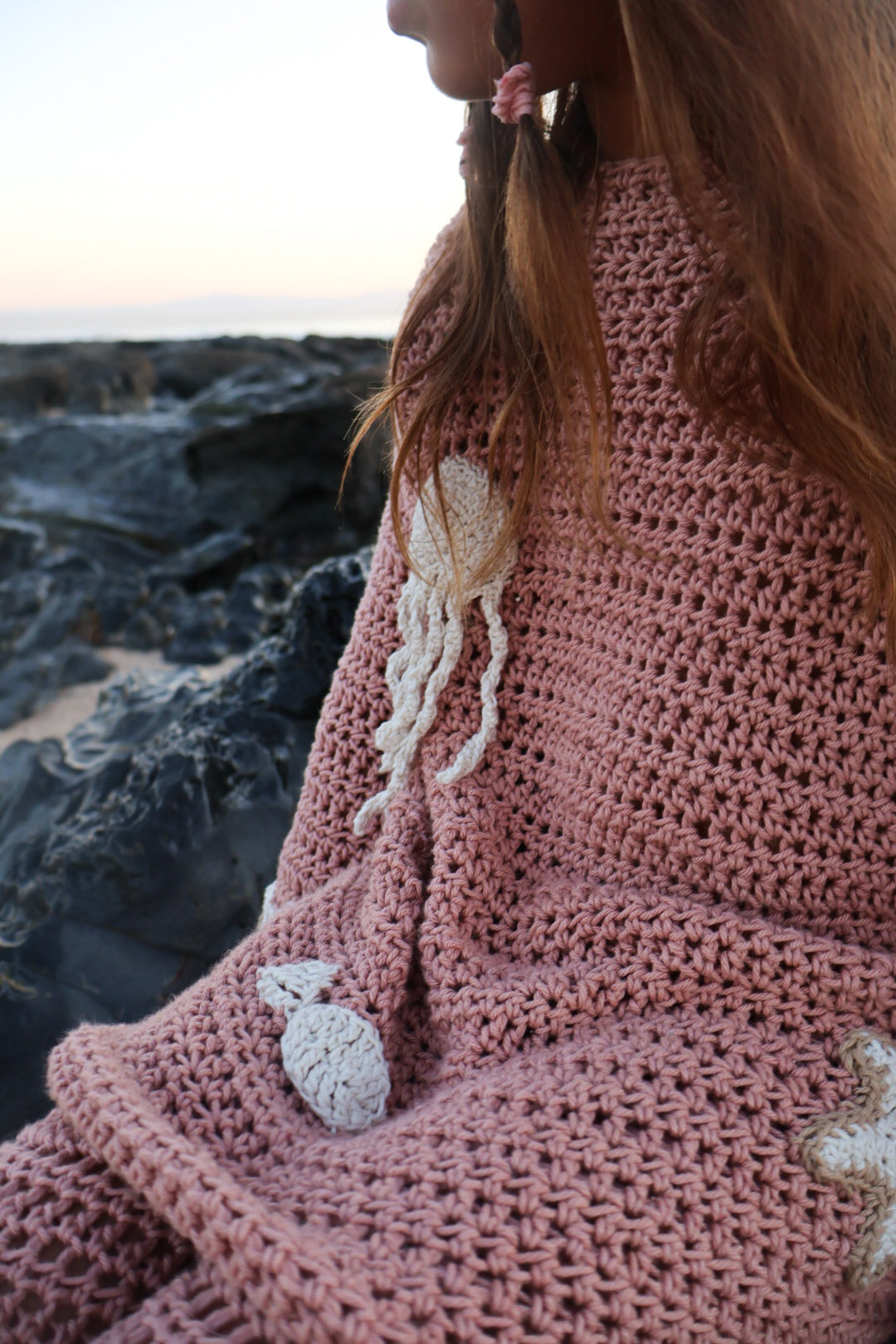 Dusty Pink Jellyfish Cotton Set