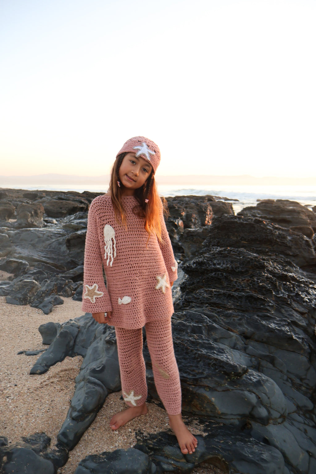 Dusty Pink Jellyfish Cotton Set