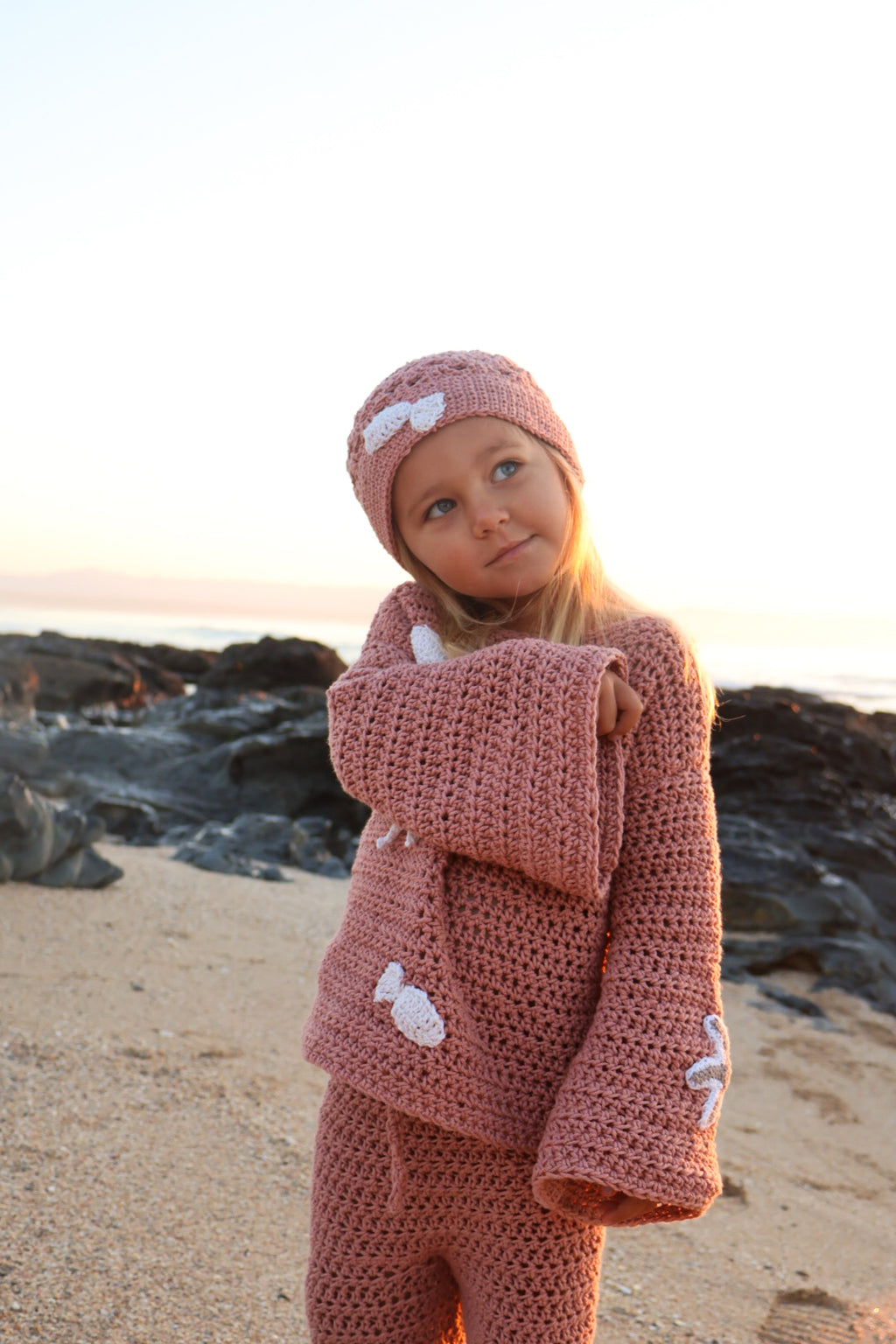 Dusty Pink Jellyfish Cotton Set