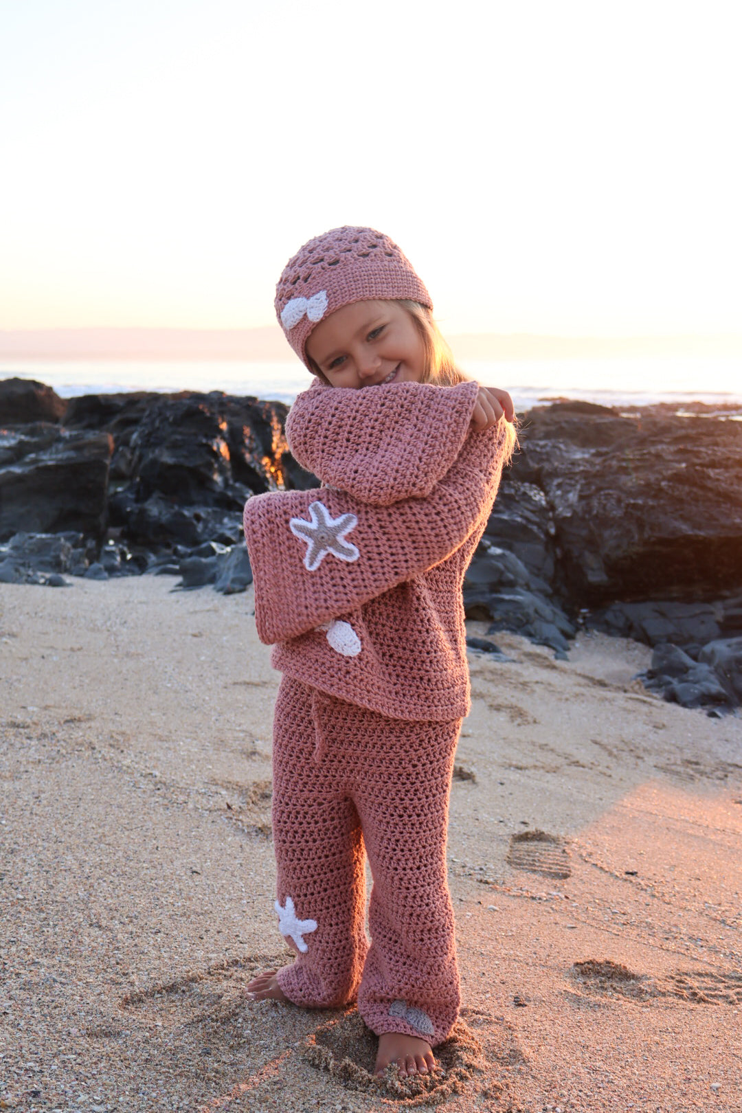 Dusty Pink Jellyfish Cotton Set