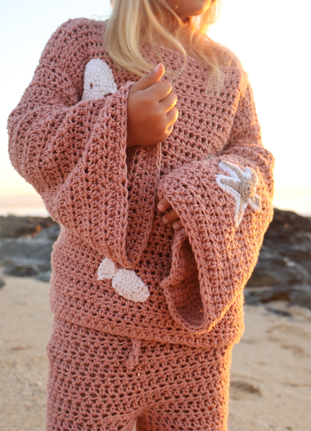 Dusty Pink Jellyfish Cotton Set