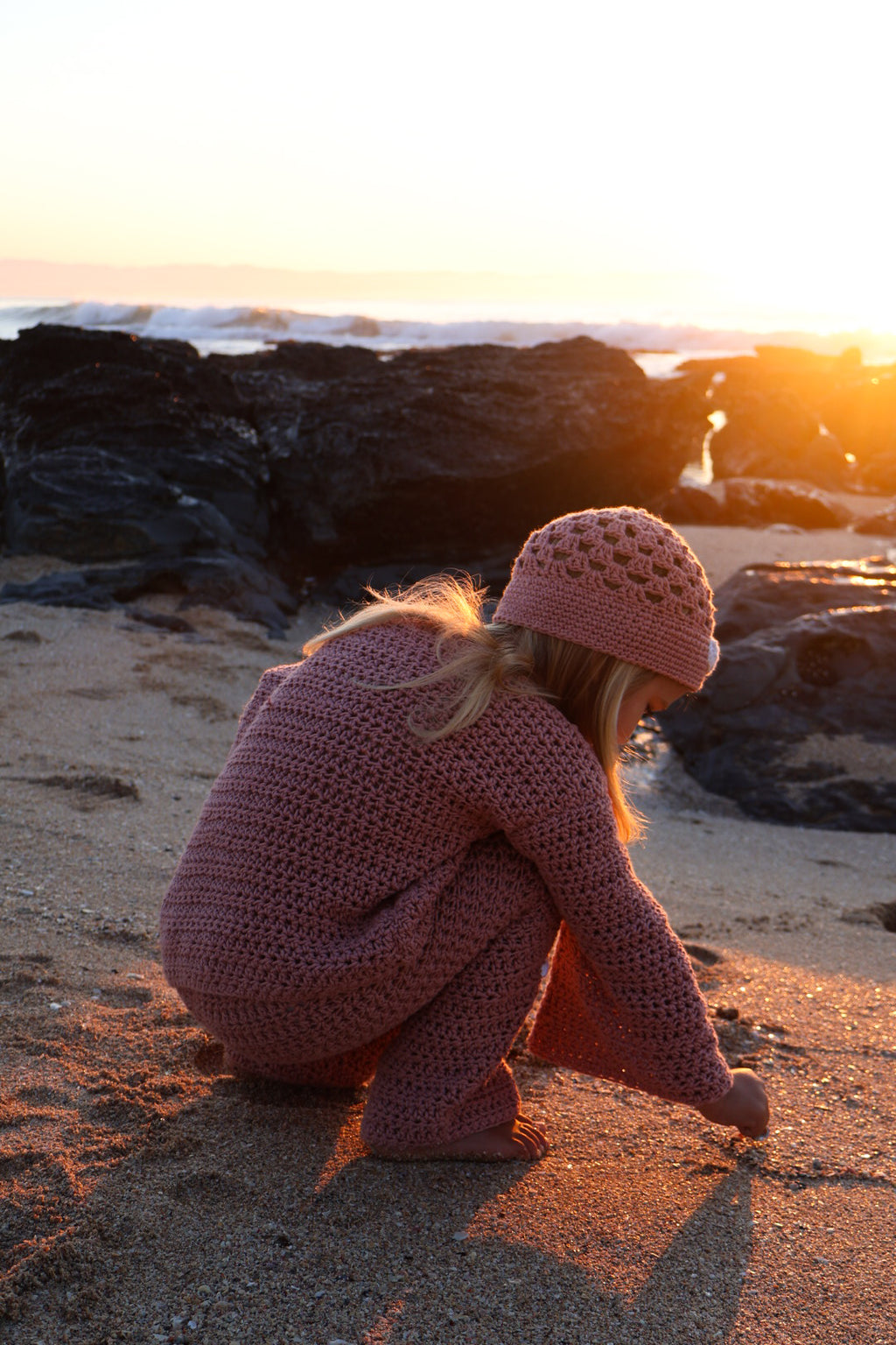 Dusty Pink Jellyfish Cotton Set