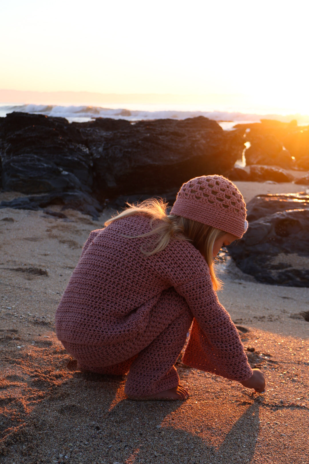 Dusty Pink Jellyfish Cotton Set