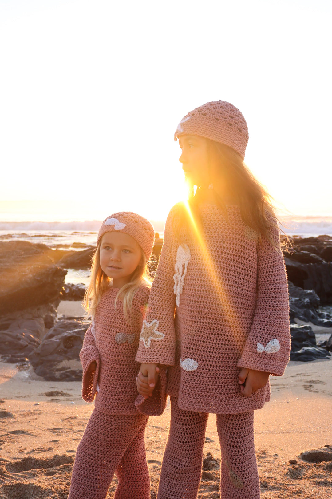 Dusty Pink Jellyfish Cotton Set