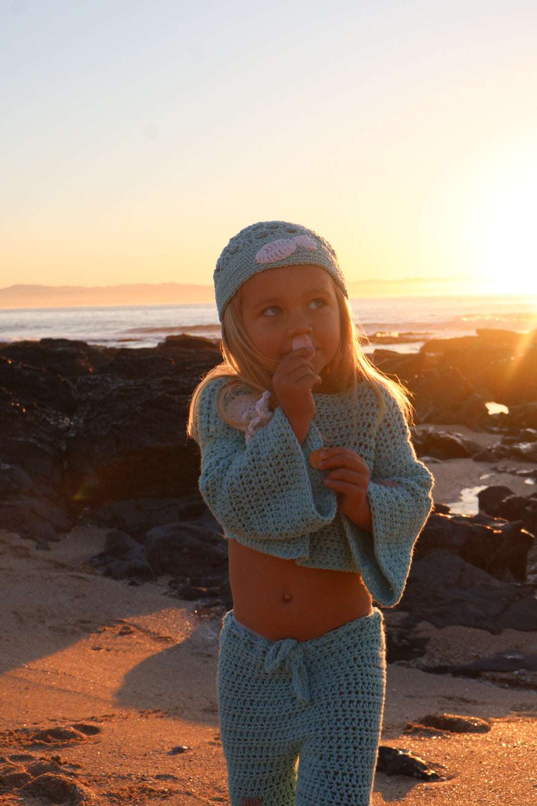Baby Blue Jellyfish Cotton Set