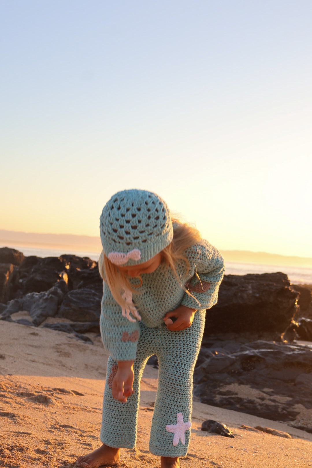Baby Blue Jellyfish Cotton Set