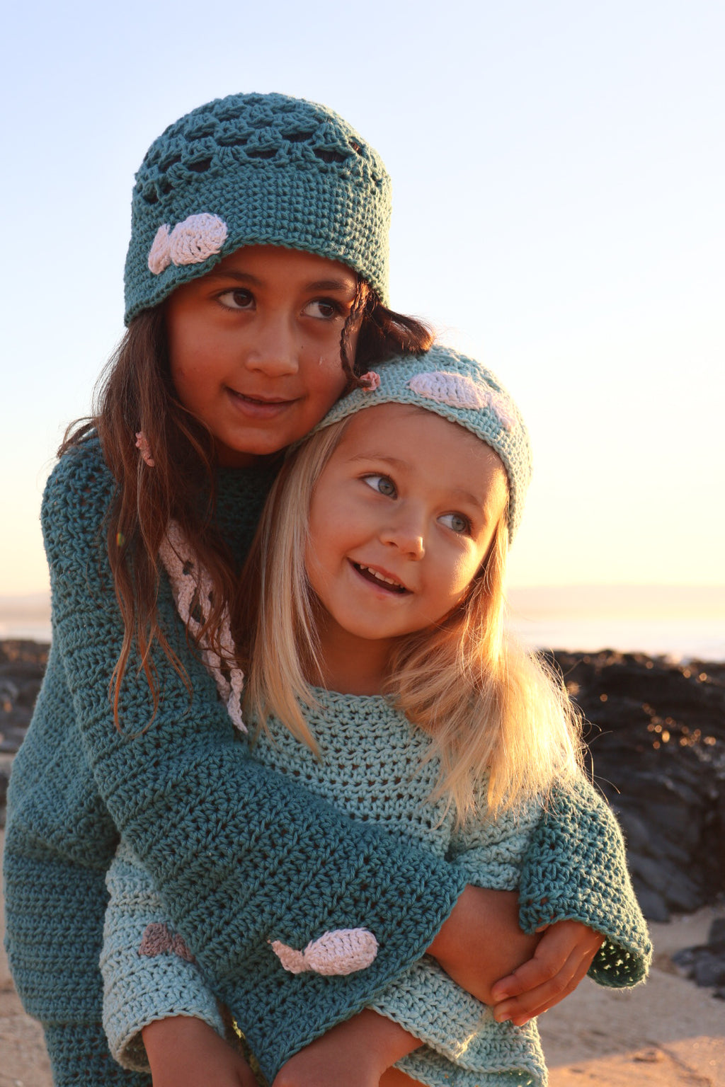 Turquoise Jellyfish Cotton Set