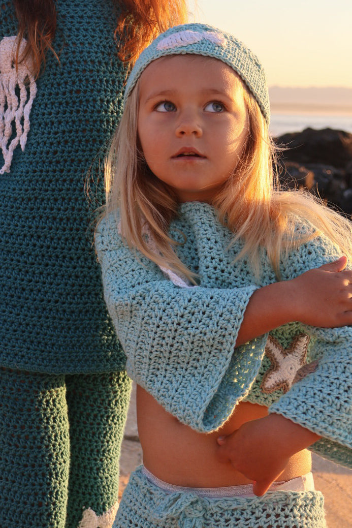 Baby Blue Jellyfish Cotton Set
