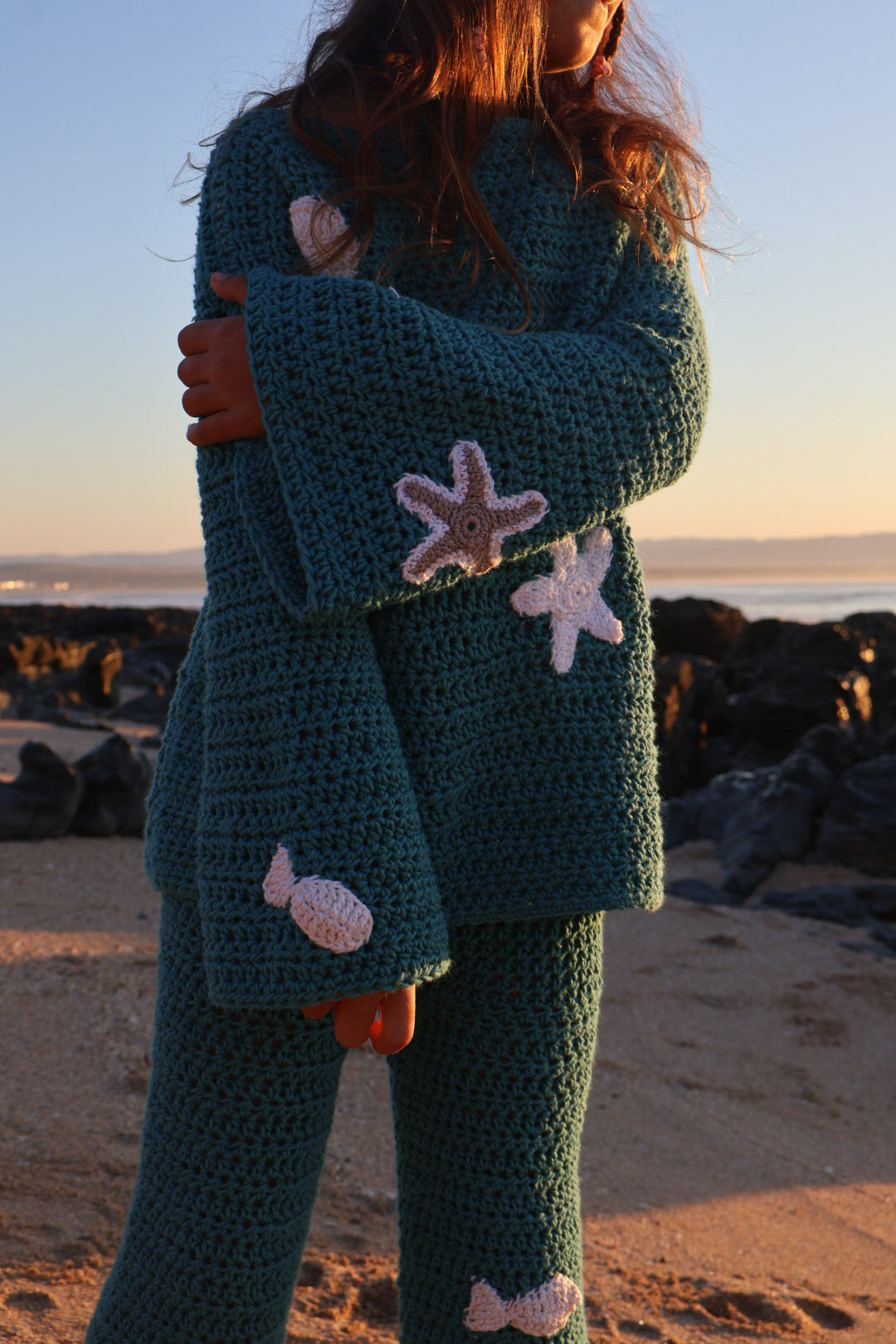 Turquoise Jellyfish Cotton Set