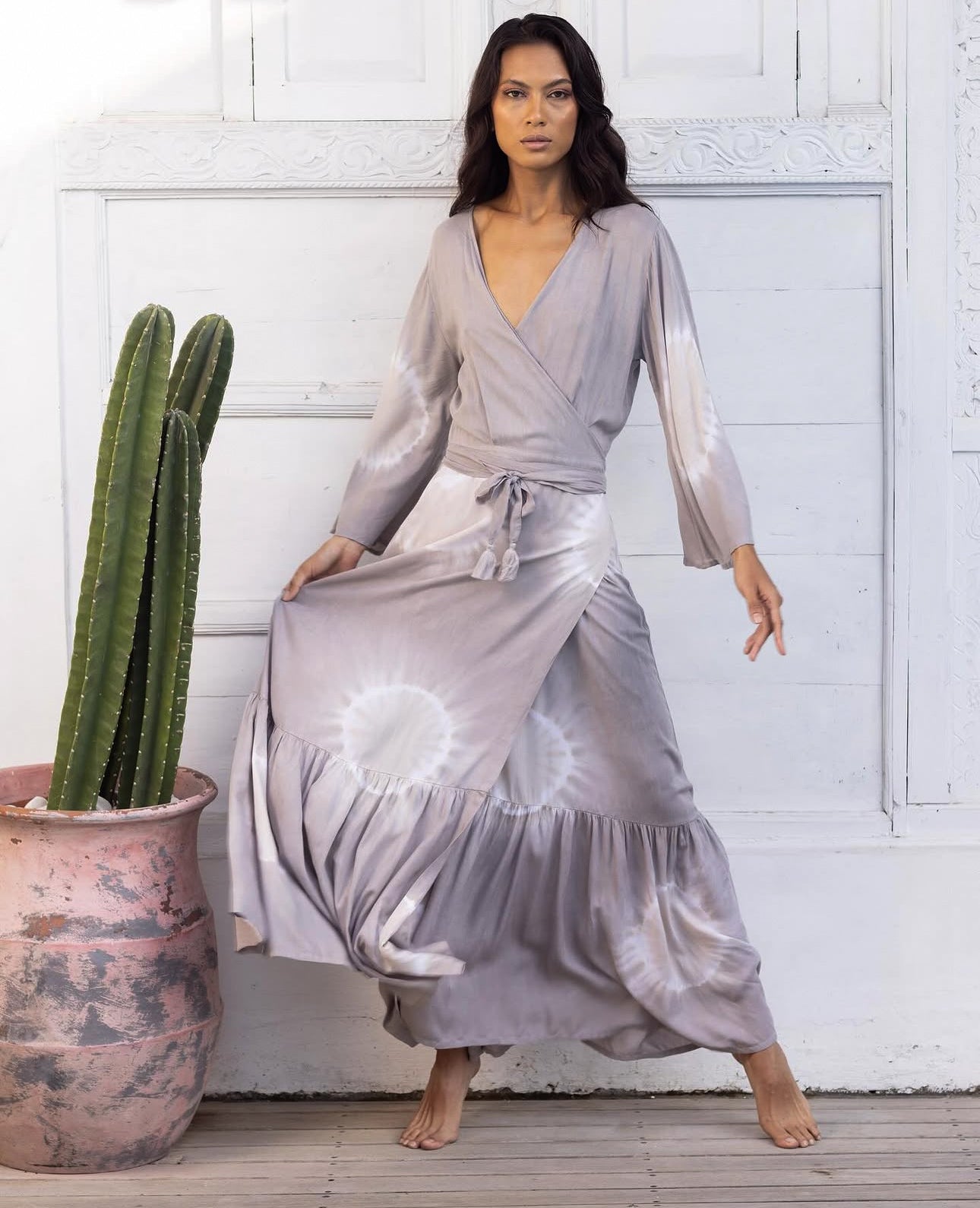 Mimosa Wrap Dress