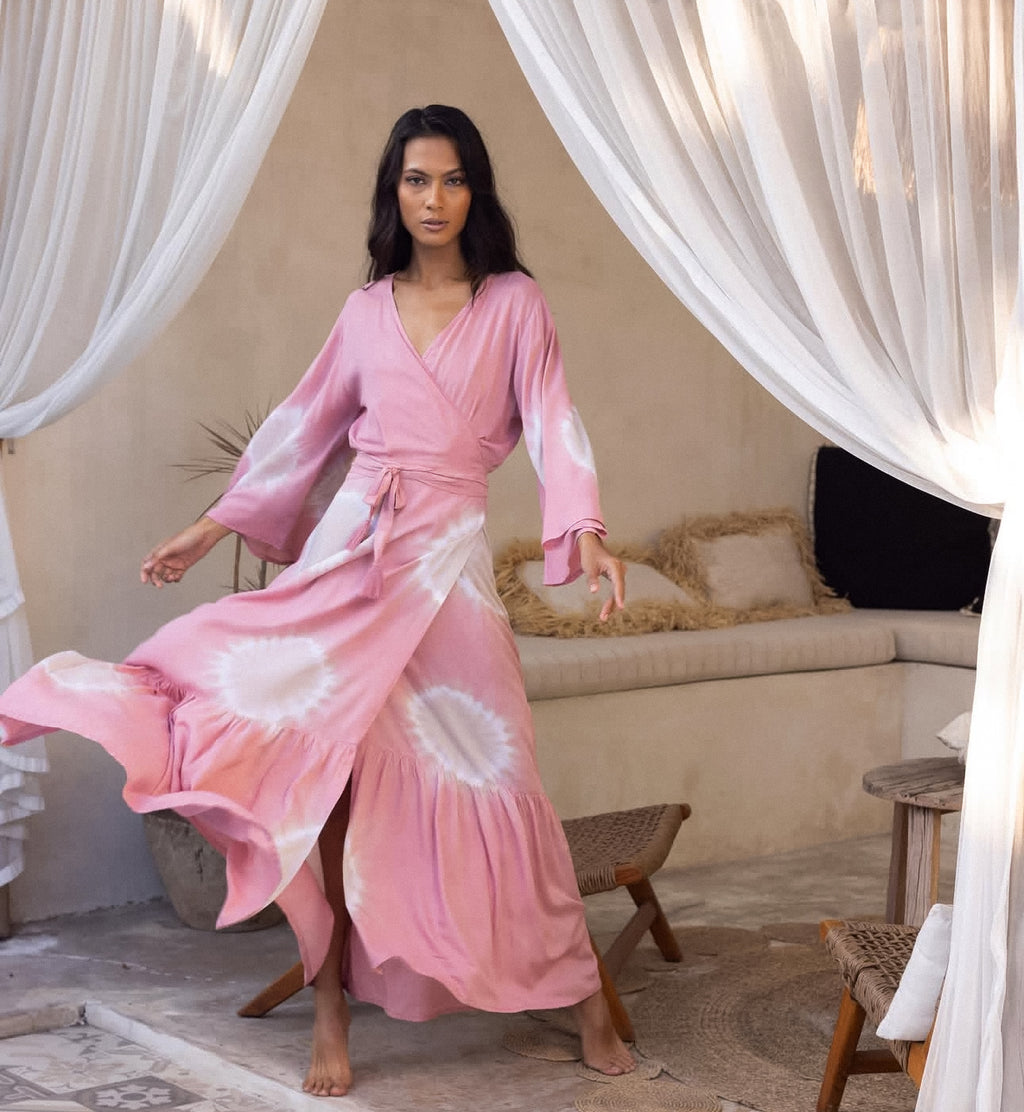 Mimosa Wrap Dress