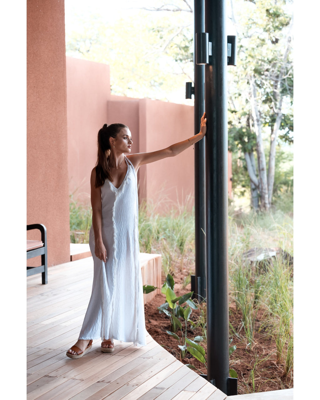 White Amazon Dress