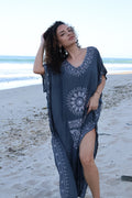 Navy Maely Kaftan