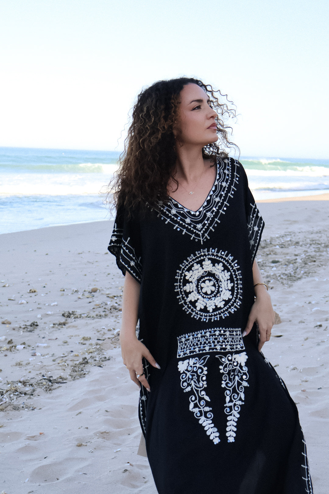 Black Maely Kaftan