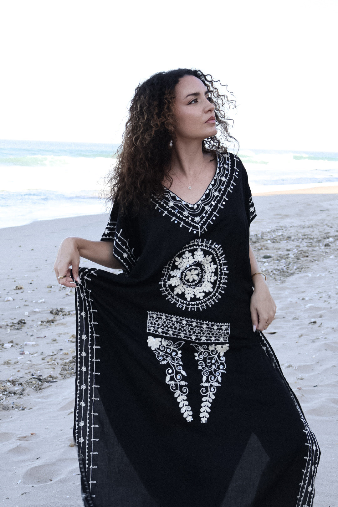 Black Maely Kaftan