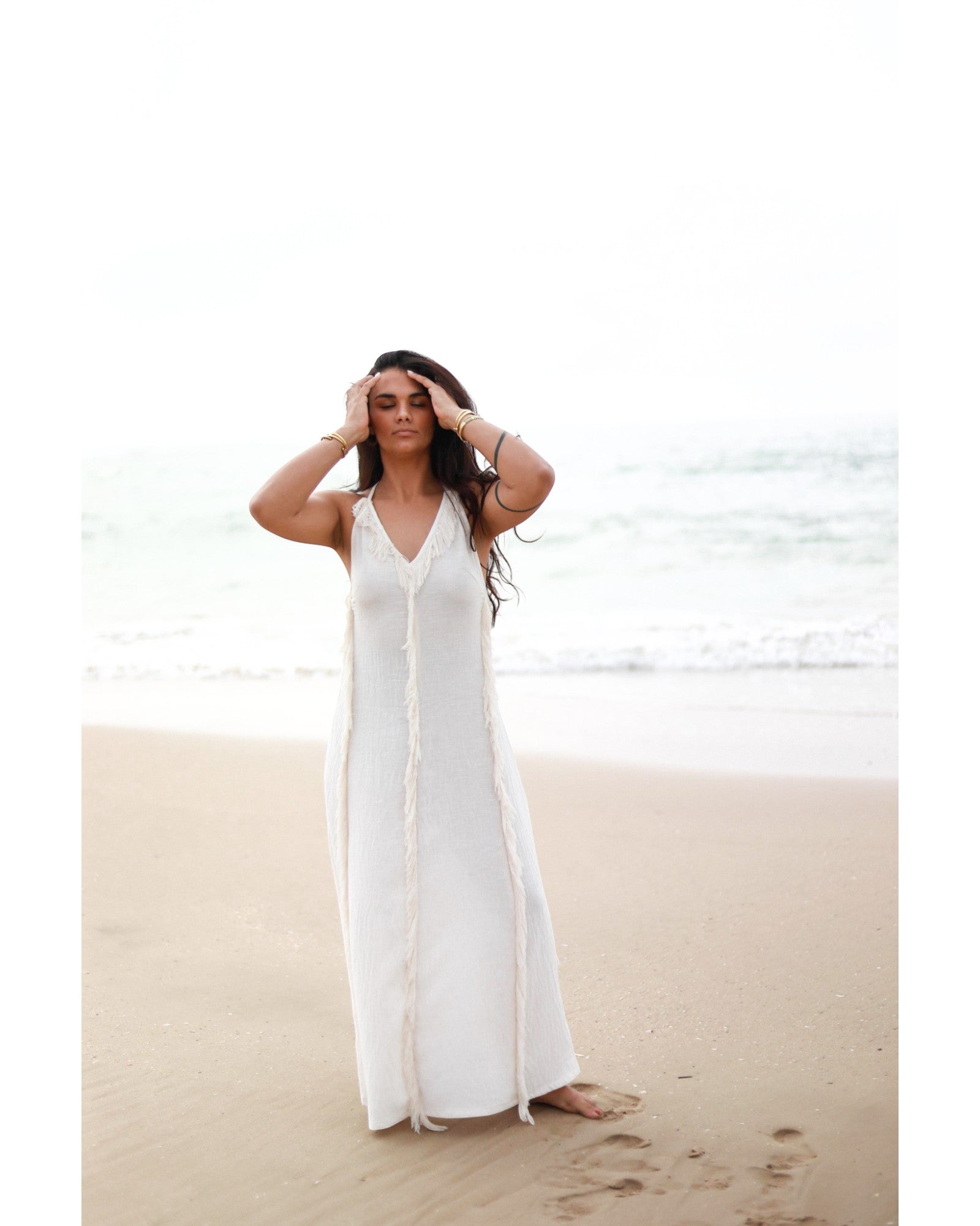 White Amazon Dress